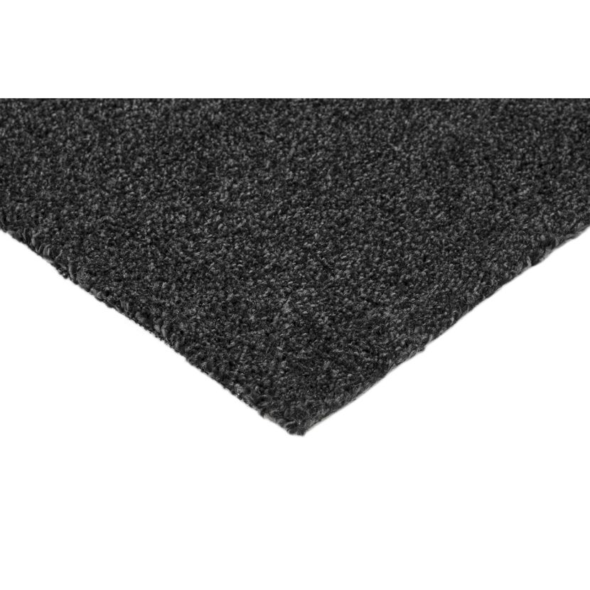 Anthrazitfarbener Velours-Teppich 'Selina', Nahaufnahme