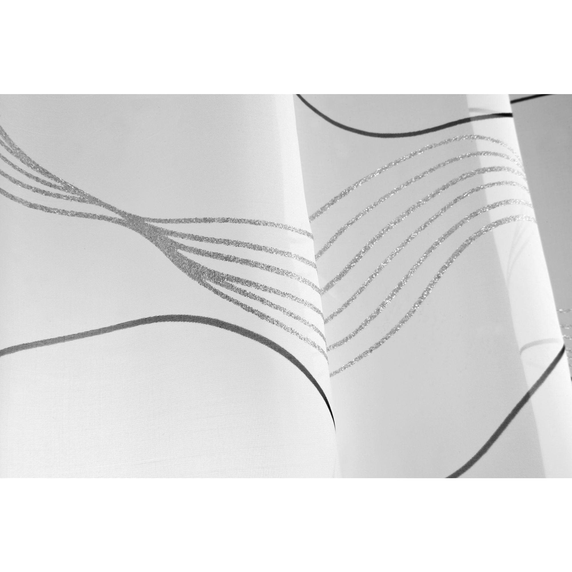 Schlaufenschal "Glam Voile" Waves weiß 140 x 245 cm + product picture