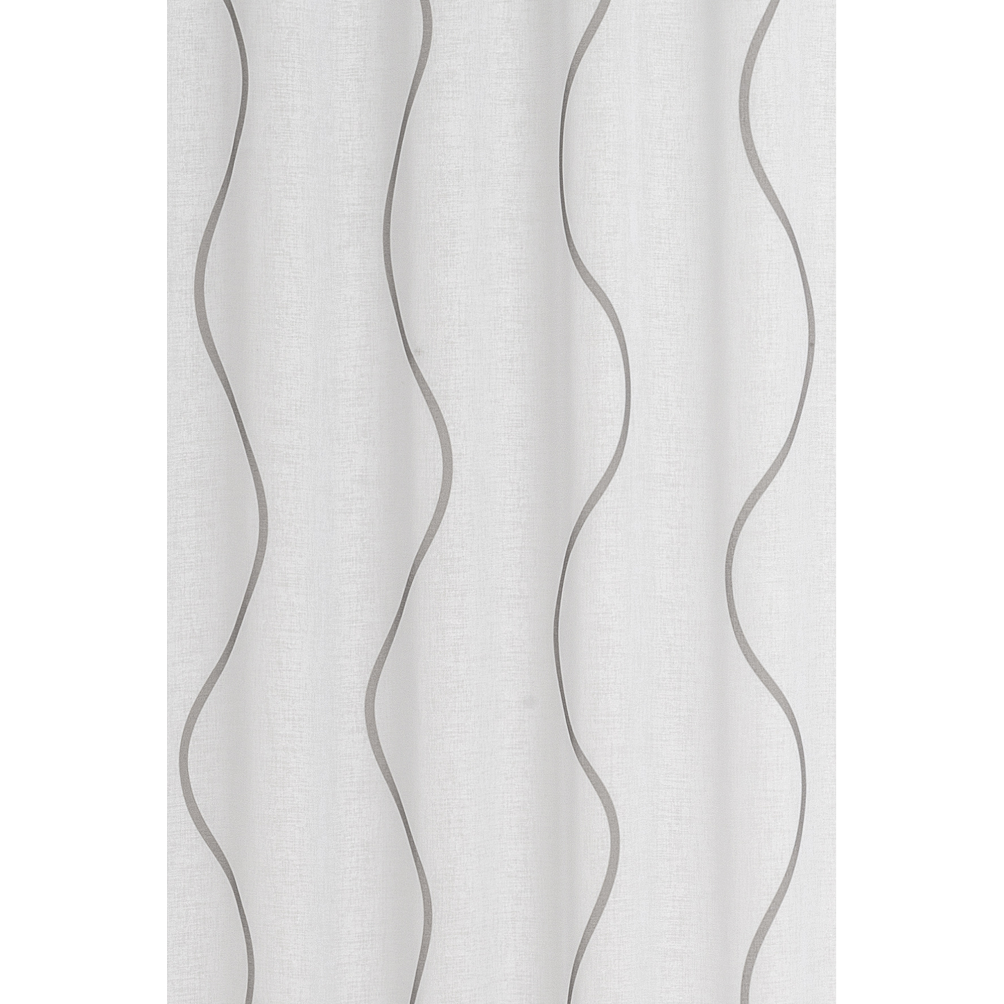 Schlaufenschal ‚Curve‘ Effekt-Voile grau-weiß bedruckt 140 x 255 cm