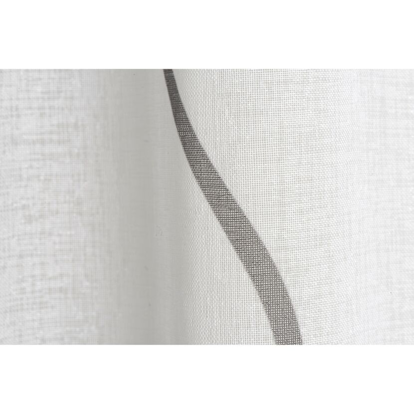 Schlaufenschal 'Curve' Effekt-Voile grau-weiß bedruckt 140 x 255 cm