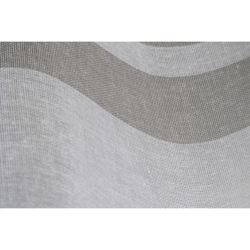 Ösenschal 'Malmö' Leinenoptik grau-weiß 140 x 255 cm