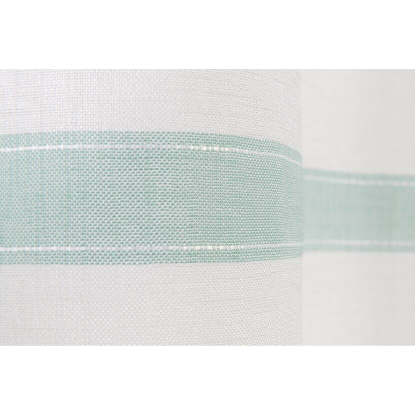 Ösenschal 'Ida' mint/weiß 140 x 255 cm