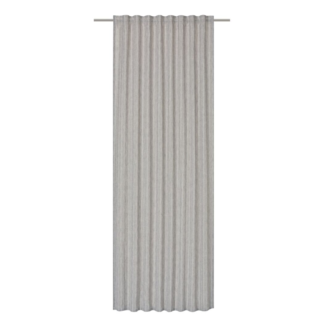 Grauer gestreifter Vorhang
