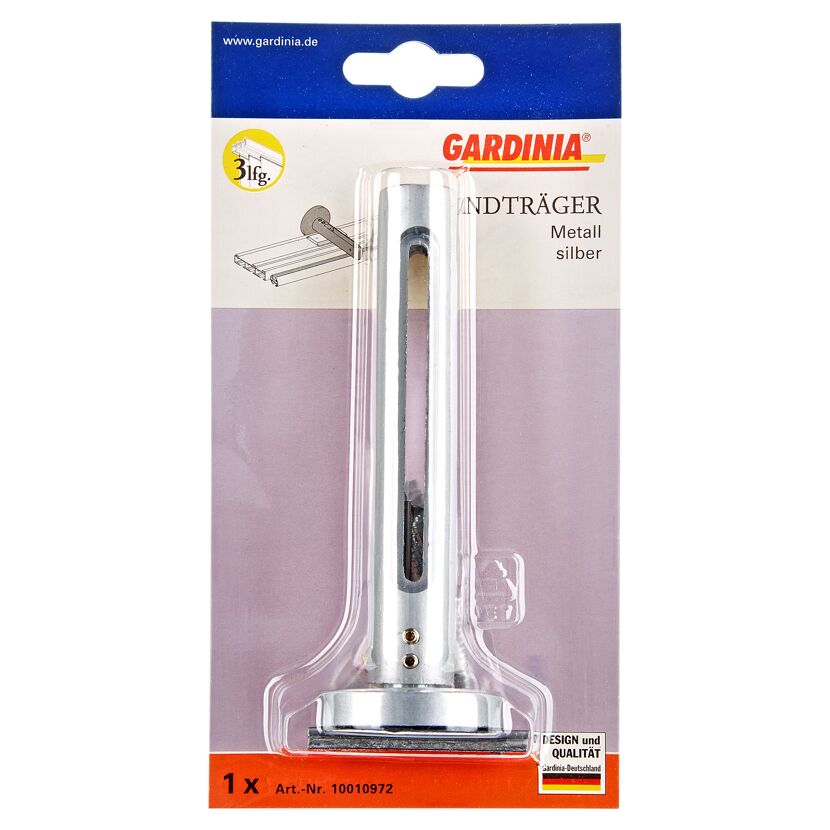 Gardina Wandträger für Kombischienen, Metall, silber