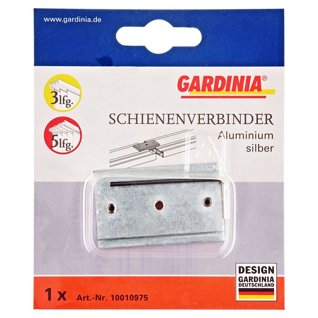 Gardina Schienenverbinder Aluminium Silber