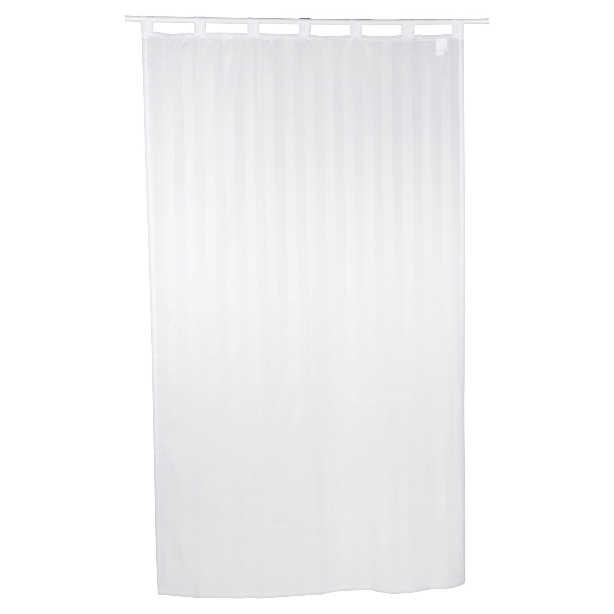 Weißer Schlaufenschal aus Voile