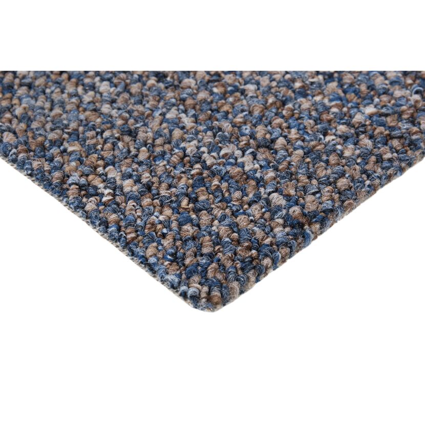 Blau-brauner Teppich Bennet Nahaufnahme