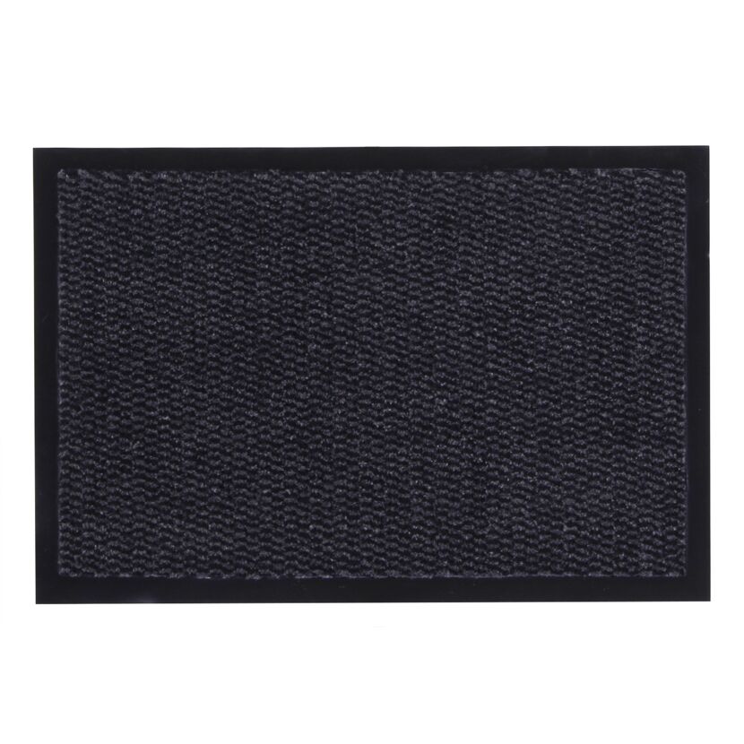 Schwarze Fußmatte