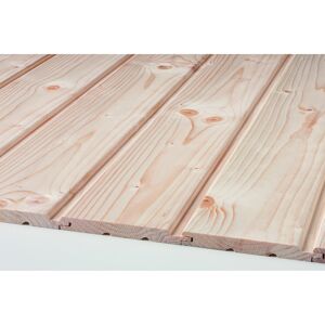 Profilholz Standardprofil Fichte / Tanne gehobelt 12,5 x 96 x 4000 mm B-Sortierung