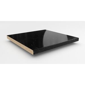 Küchenarbeitsplatte 'BN112 SI' 4100 x 650 x 39 mm marmor marquina kaviar