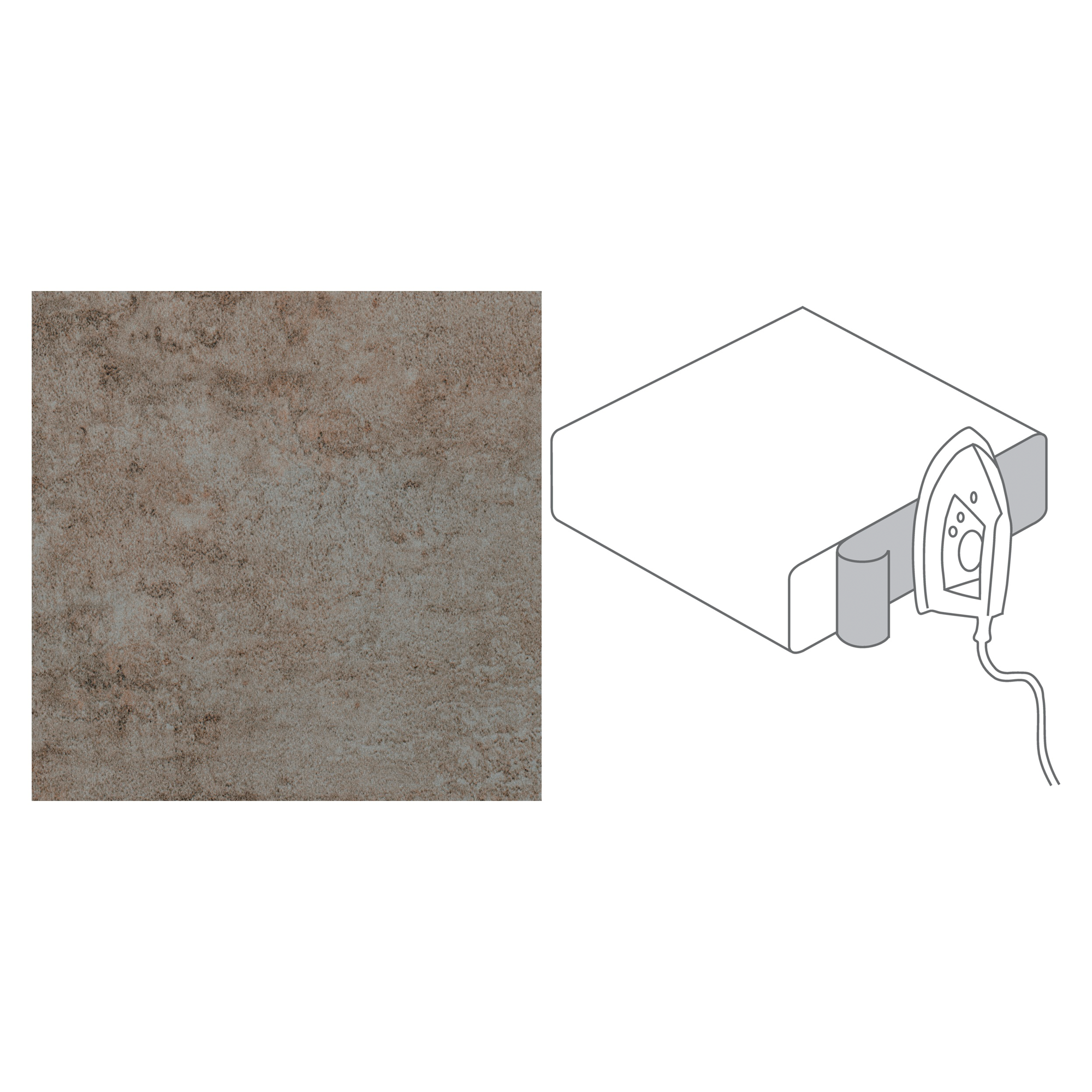 Dekorkante "GetaLit flex" Campino Concrete grau/braun 650 x 44 x 0,3 mm 2 Stück + product picture