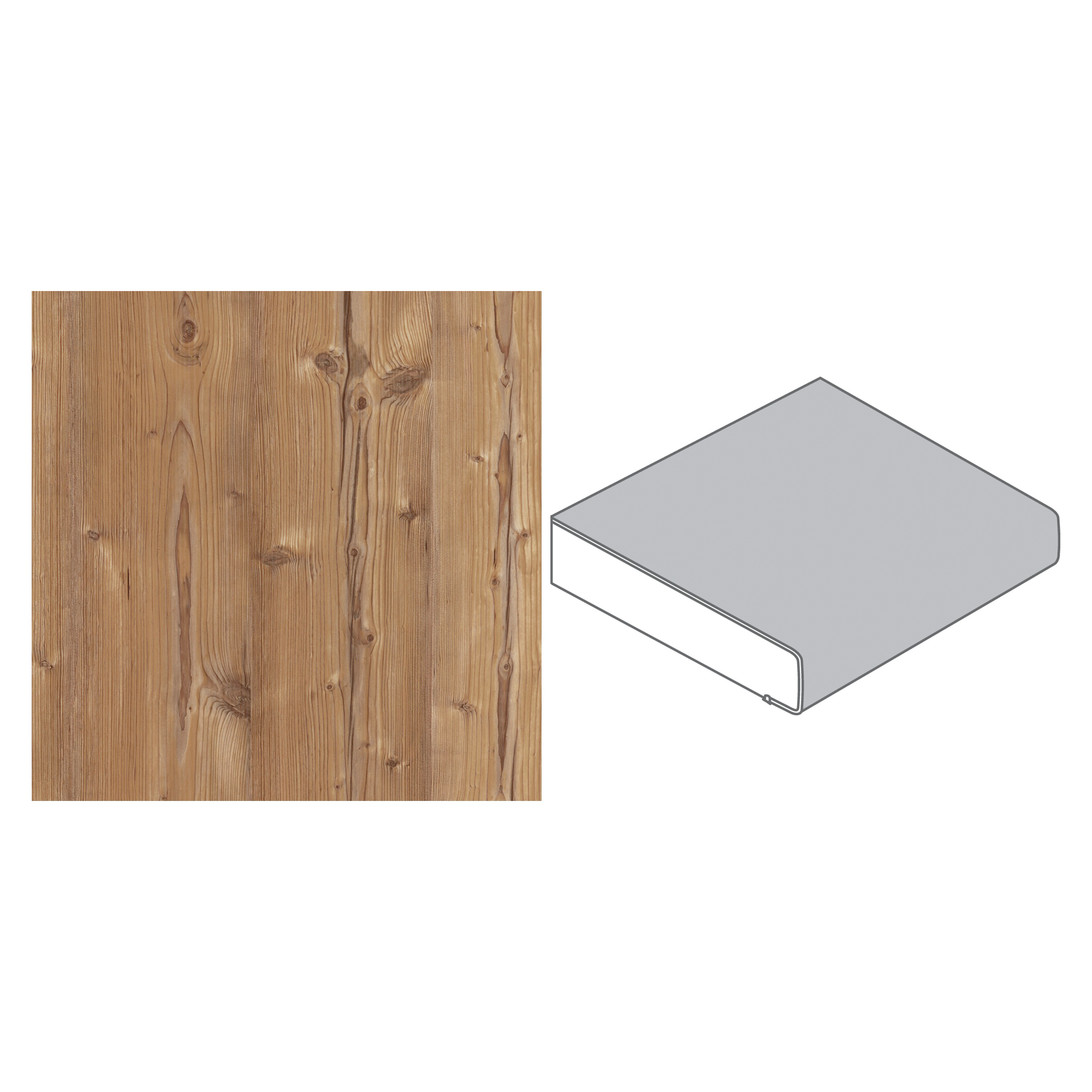 Küchenarbeitsplatte "Kiefer Rustikal" Spanplatte 4100 x 600 x 39 mm + product picture