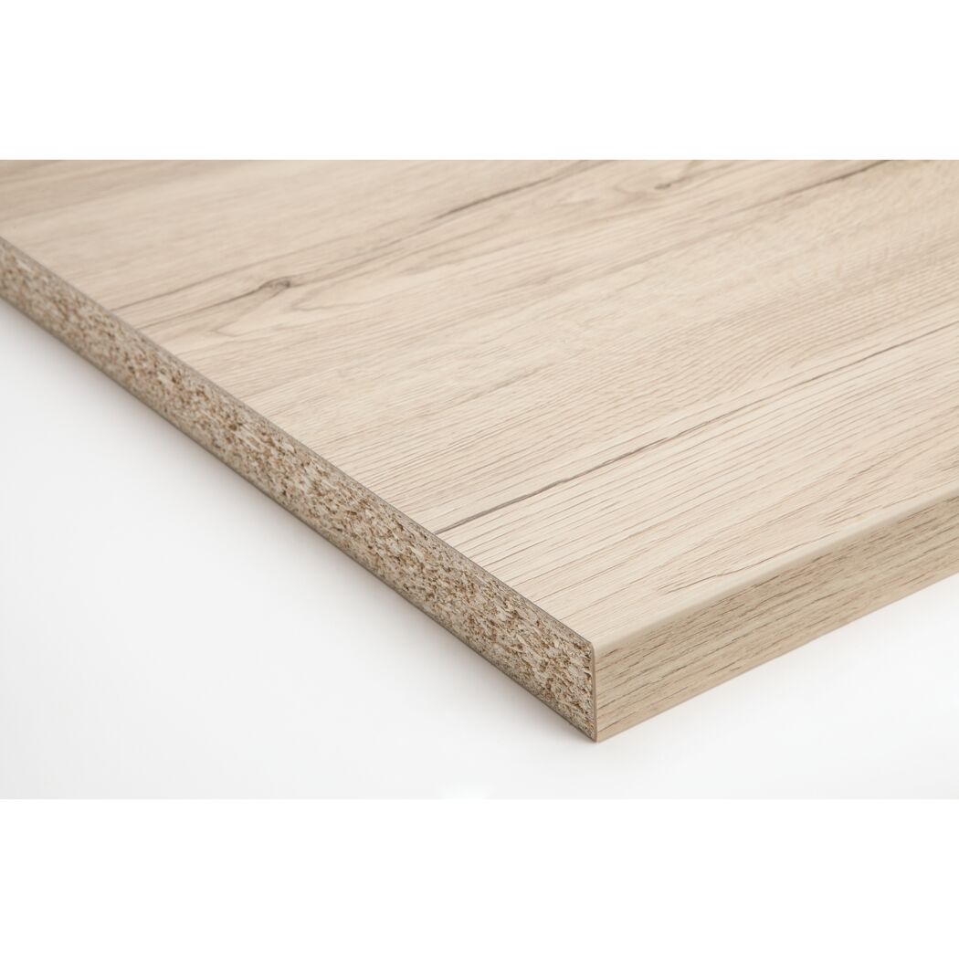 Arbeitsplatte 'Eiche Sanremo' braungrau 4100 x 635 x 38 mm
