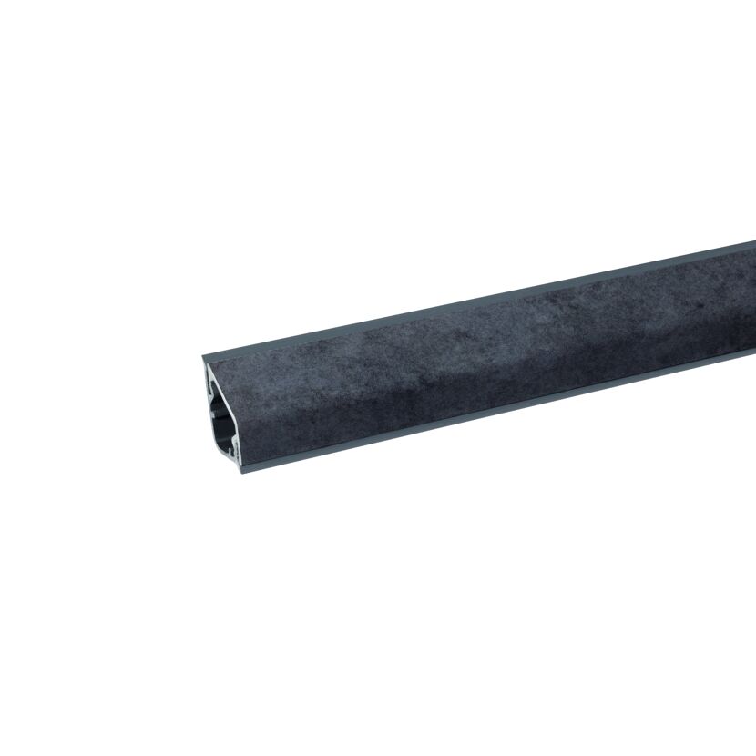Wandanschlußprofil 'Beton Art 37905' dunkelgrau 600 x 16 x 28 mm