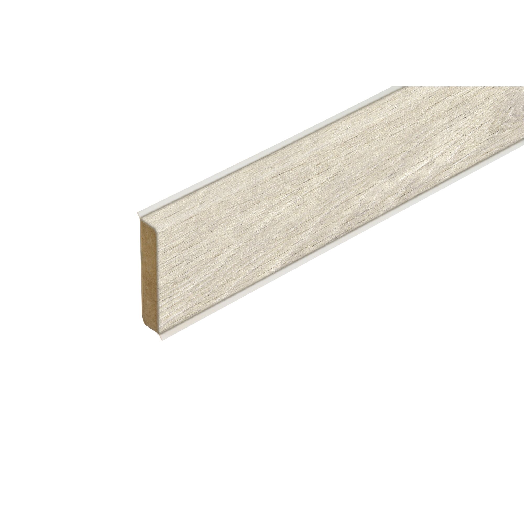Eckige Sockelleiste Weisseiche