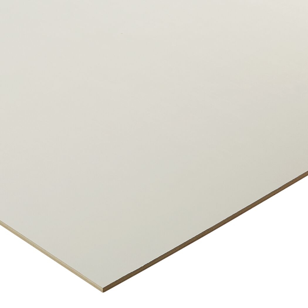 Weiße PVC-beschichtete Pappel-Sperrholzplatte.