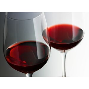 Glasrückwand 'WandArt vitre' 80 x 58,5 cm red wine abstract