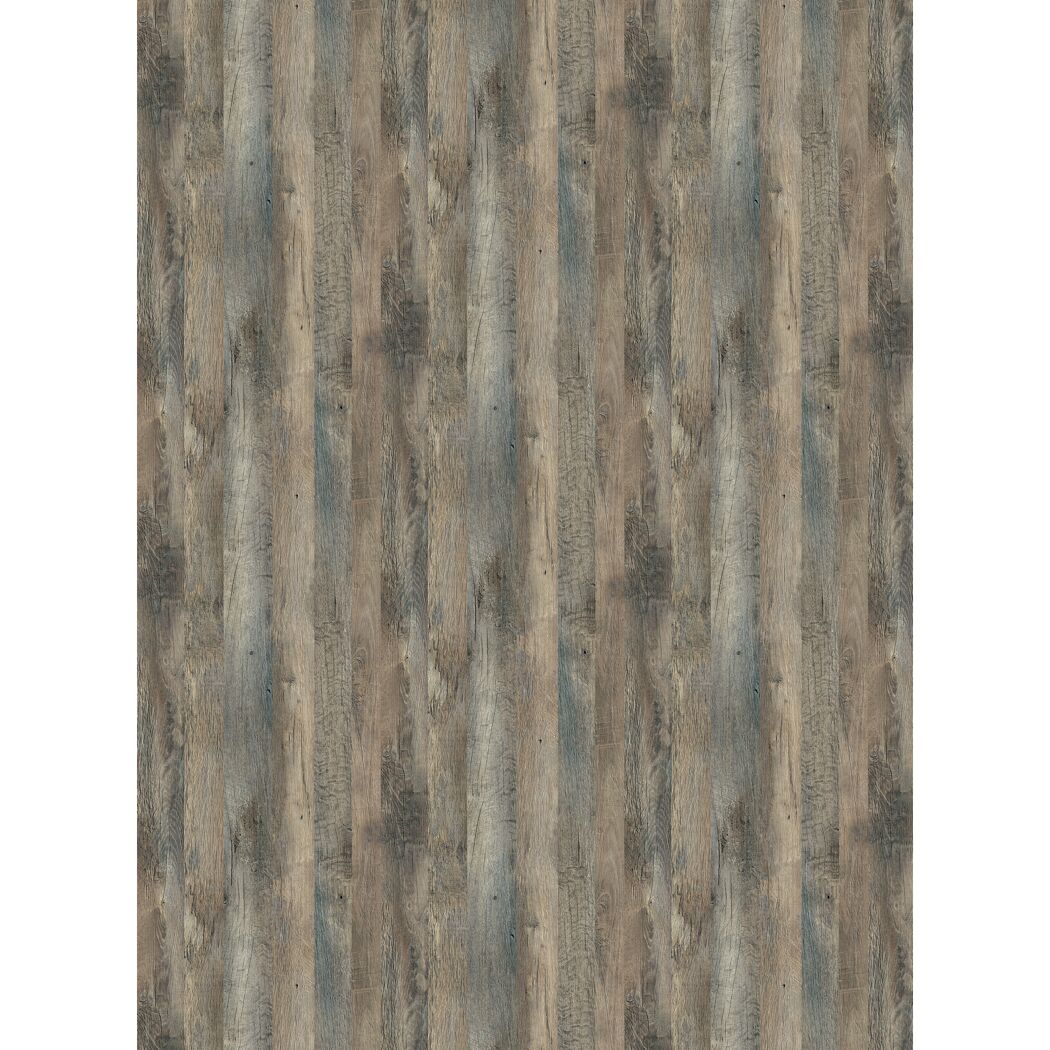 Küchenrückwand mit Holzdekor