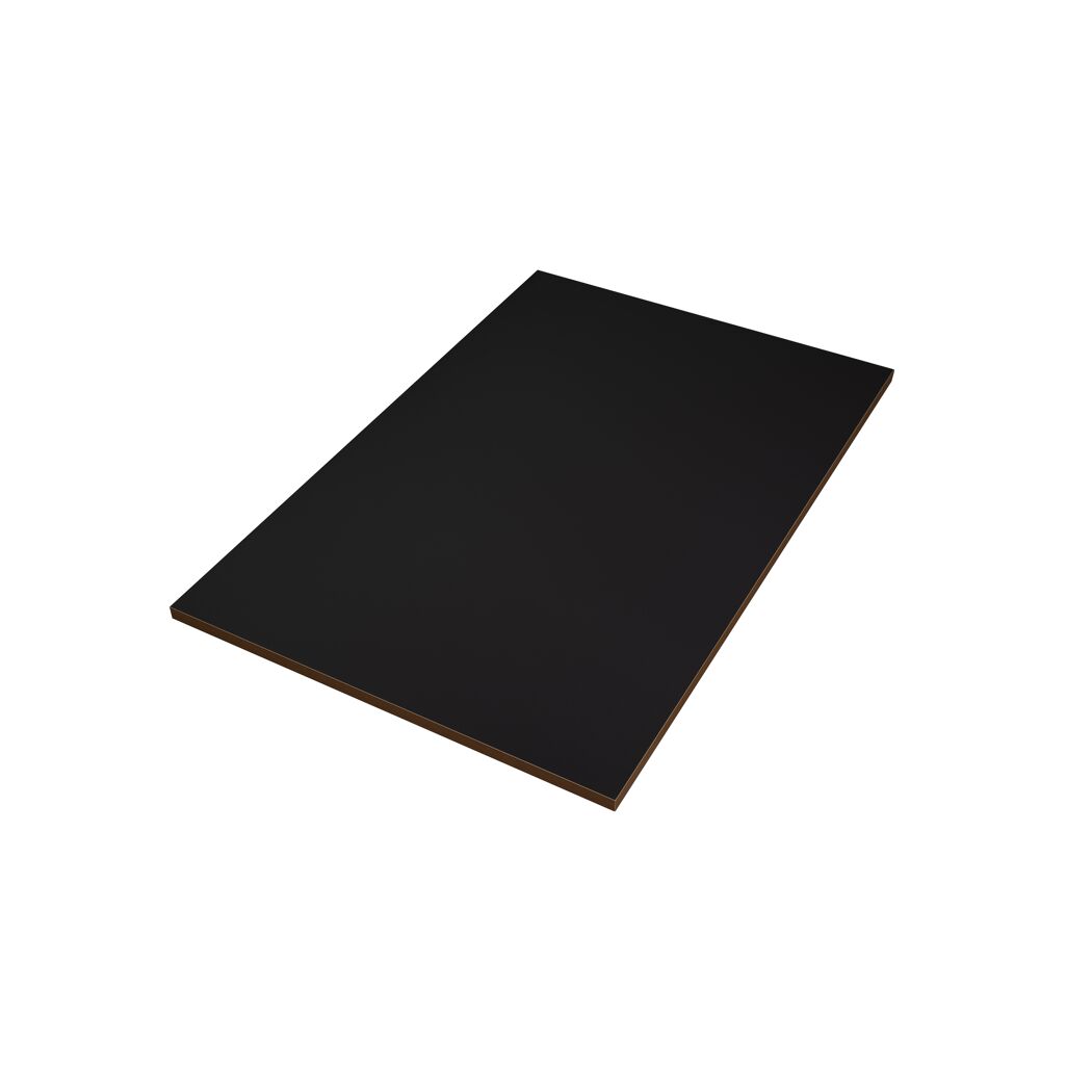 Schwarze Tischplatte