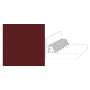 Wandanschlussprofil "Compact" rot 59 x 2,7 x 3,5 cm