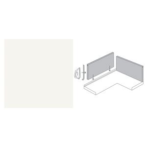 Rückwandsystemset Uni weiß 2960 x 585 x 13 mm