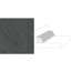 Verkleinertes Bild von Wandanschlussprofil Schiefer-Optik grau 2,7 x 3,5 x 300 cm
