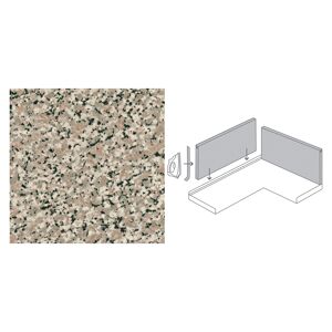 Rückwand-System-Set für Nischen Granit, graubeige 2960 x 585 x 13 mm