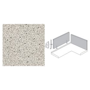 Küchenrückwandsystem-Set Steindekor grau 2960 x 585 x 13 mm