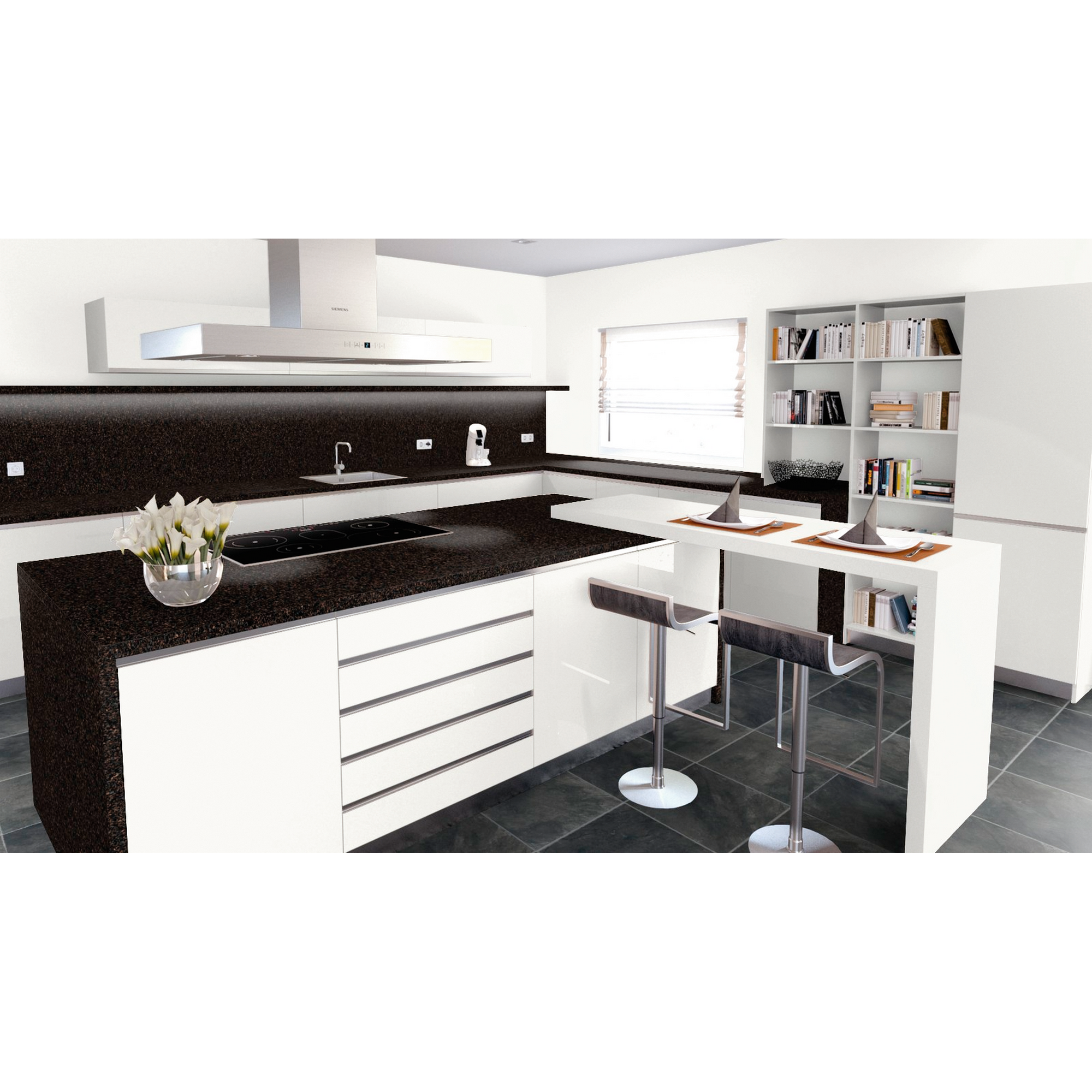 Küchenarbeitsplatte 'MK194 BRIL' 4100 x 600 x 39 mm terrazzo adige + product picture