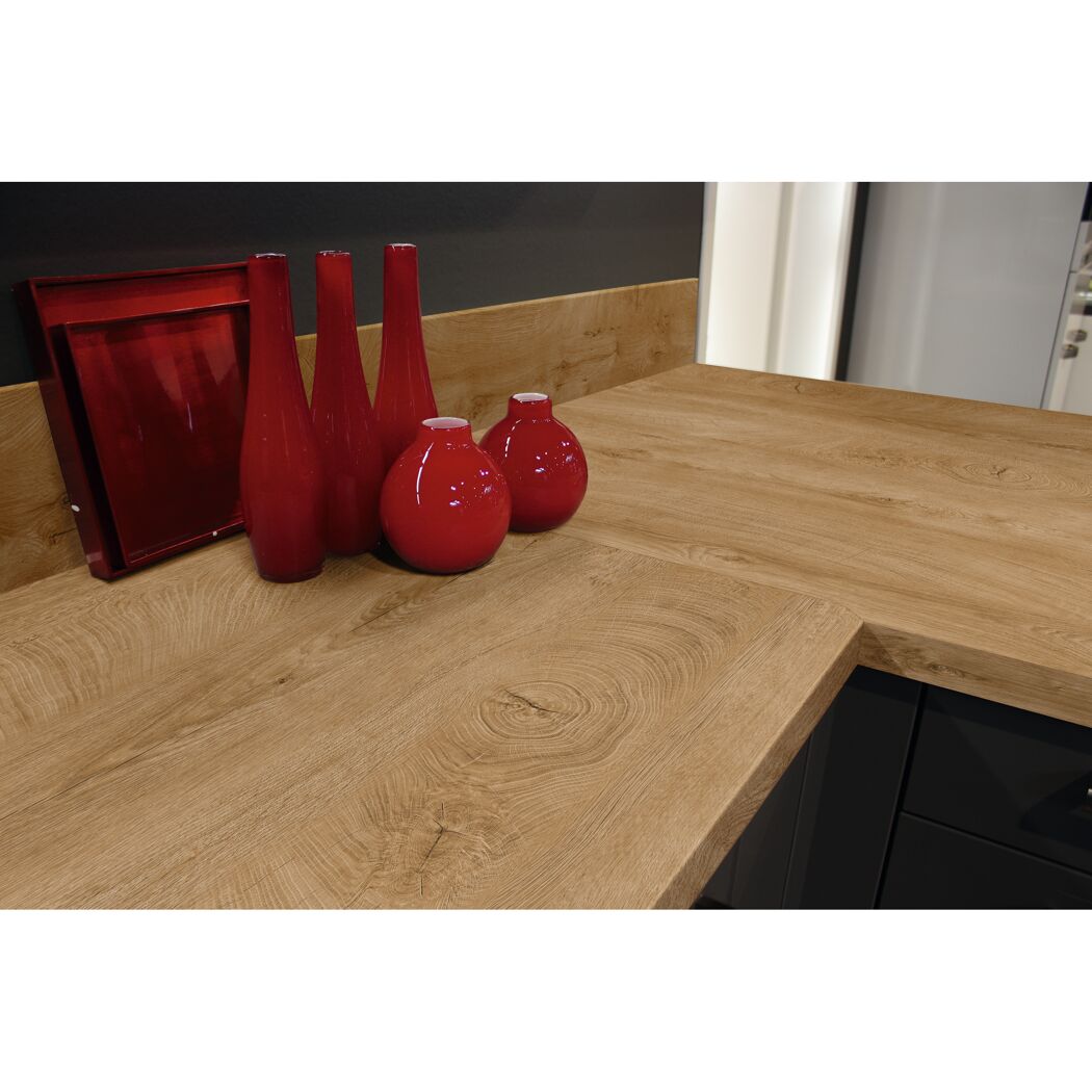 Arbeitsplatte 'WOODline Natural K5414' braun 4100 x 600 x 38 mm