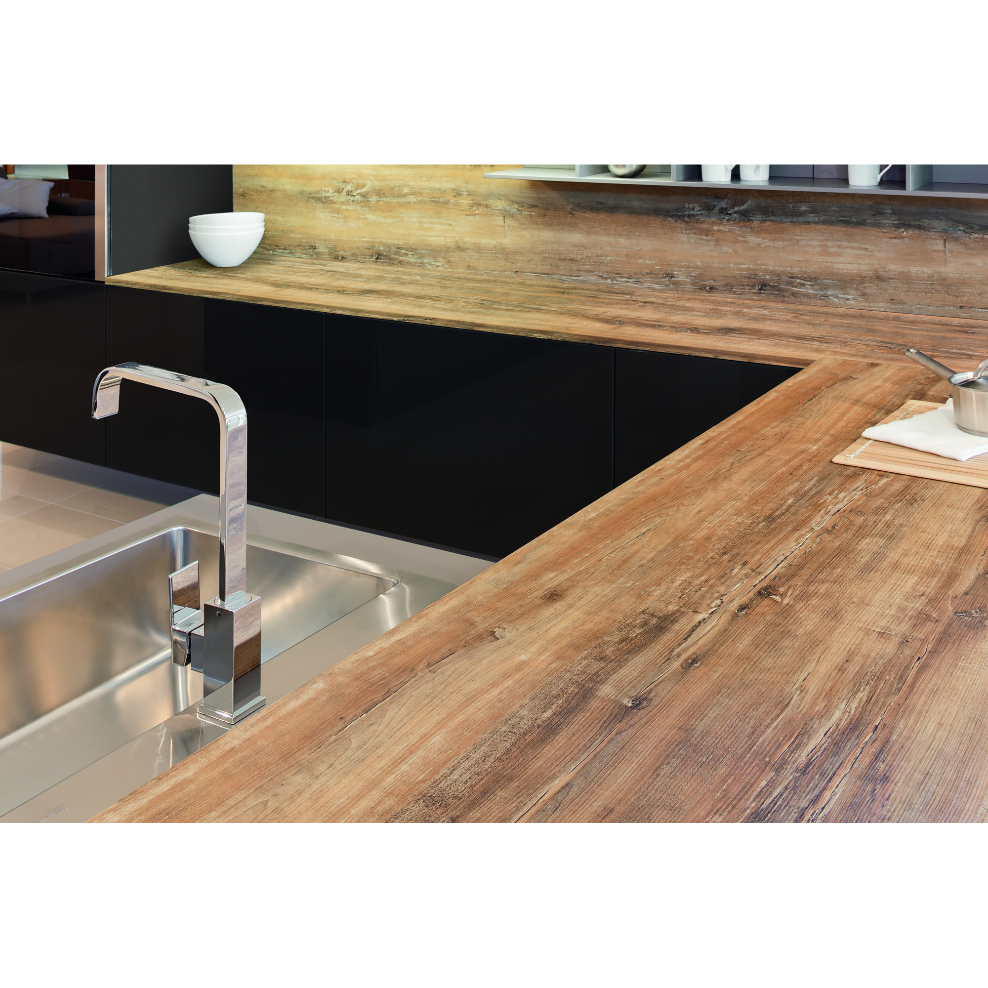 Kaindl Arbeitsplatte 'Arizona Pine' braun 410 x 60 x 3,8 cm ǀ toom Baumarkt