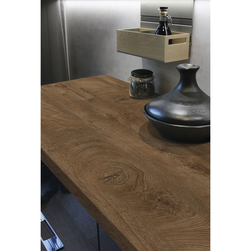 Arbeitsplatte 'K5413' cognac, Eiche-Endgrain 275 x 60 x 3,8 cm