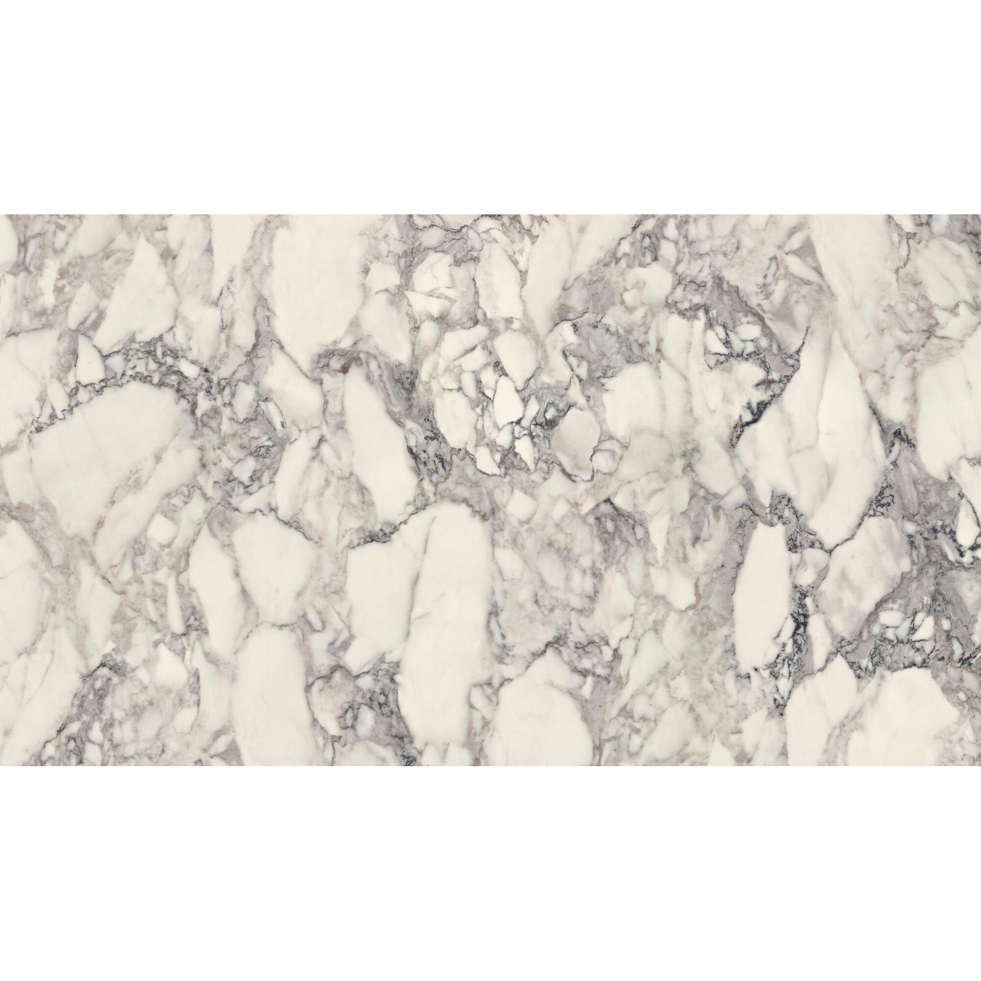 Weiße Marmorplatte mit grauen Adern