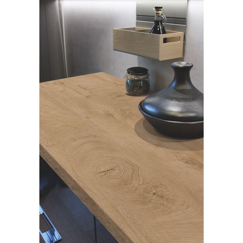 Arbeitsplatte 'Eiche Endgrain Classic K5414' holzfarben/braun 900 x 4100 x 38 mm