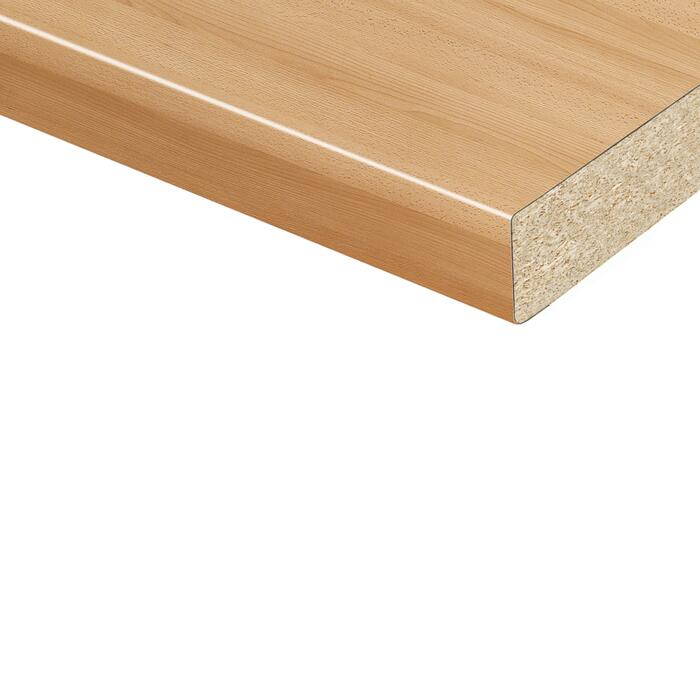 Vereg Arbeitsplatte 2800 x 600 x 38 mm buchefarben