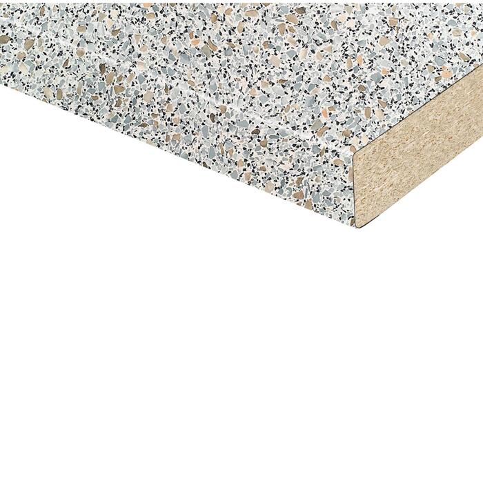 Arbeitsplatte 4100 x 600 x 38 mm Ravenna grau