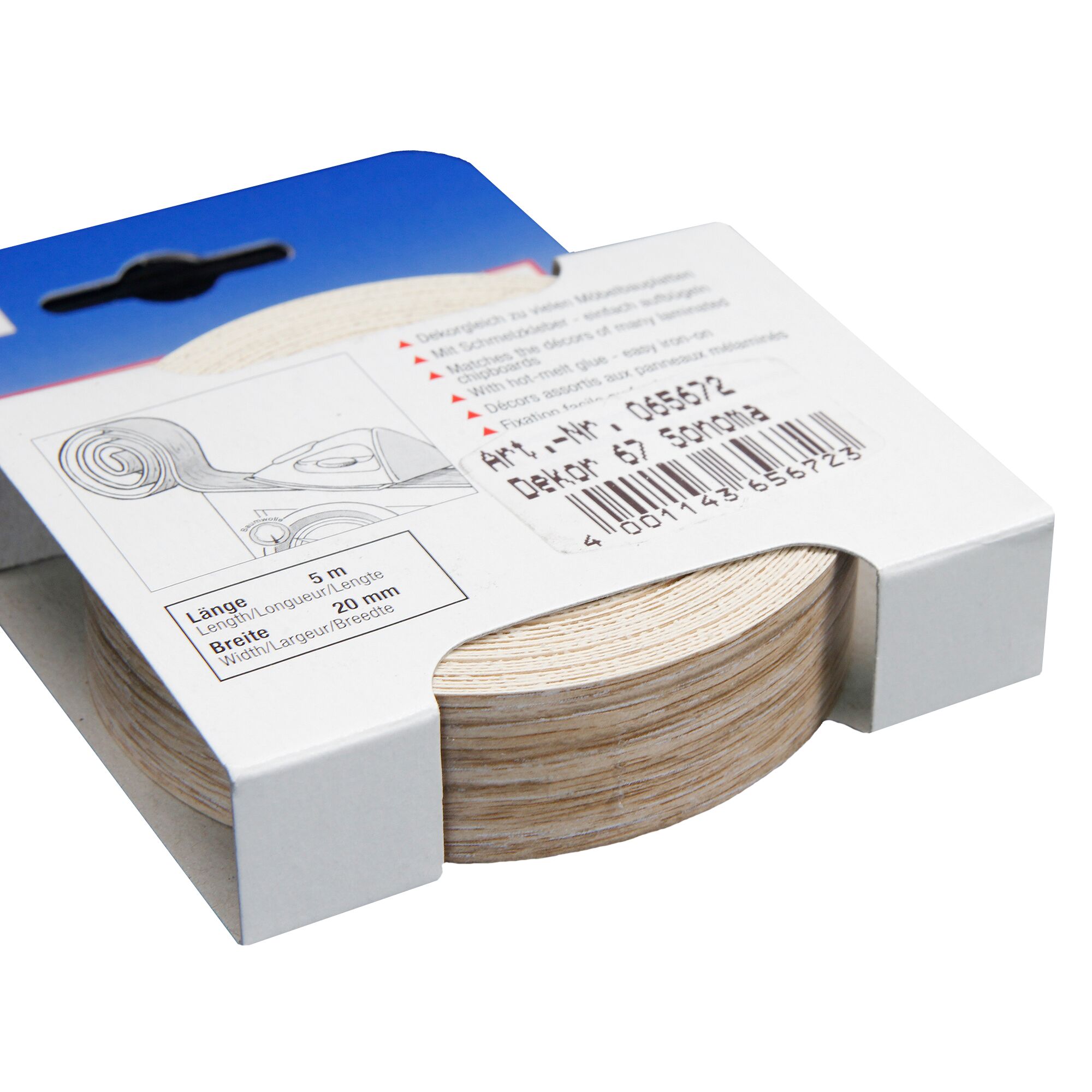 Kantenumleimer Sonoma Eiche 5 m x 20 mm