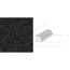 Verkleinertes Bild von Wandanschlussprofil Granit-Optik anthrazit 3 x 3,5 x 300 cm