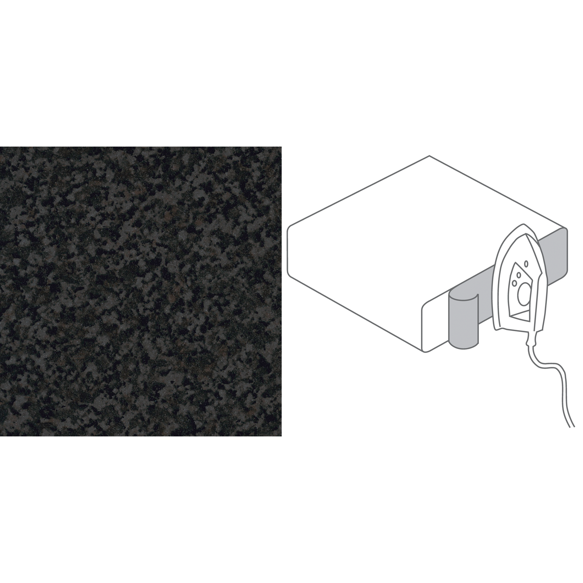 Umleimer Granit-Optik anthrazit 65 x 4,4 cm 2 Stück + product picture