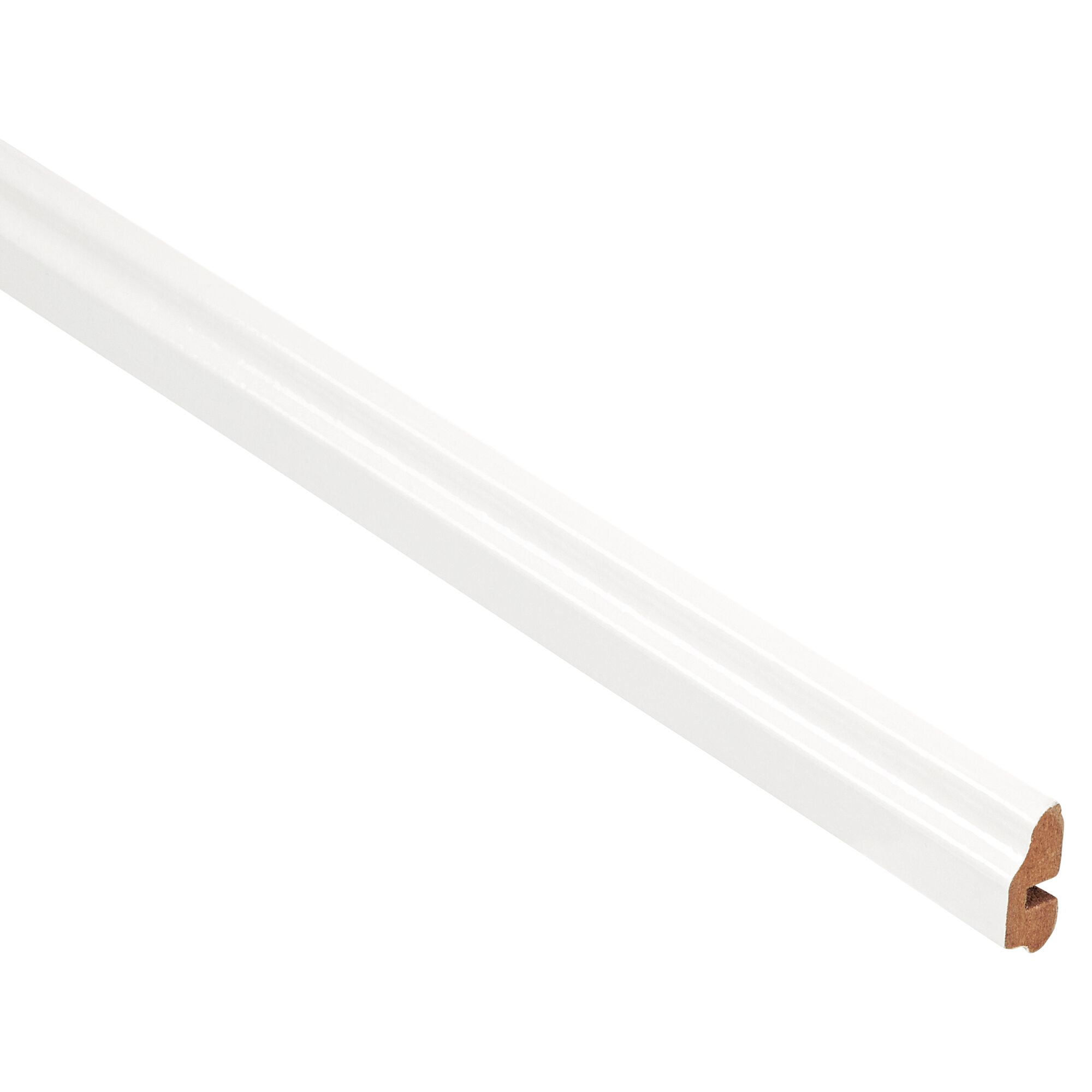 Weiße Deckenabschlussleiste