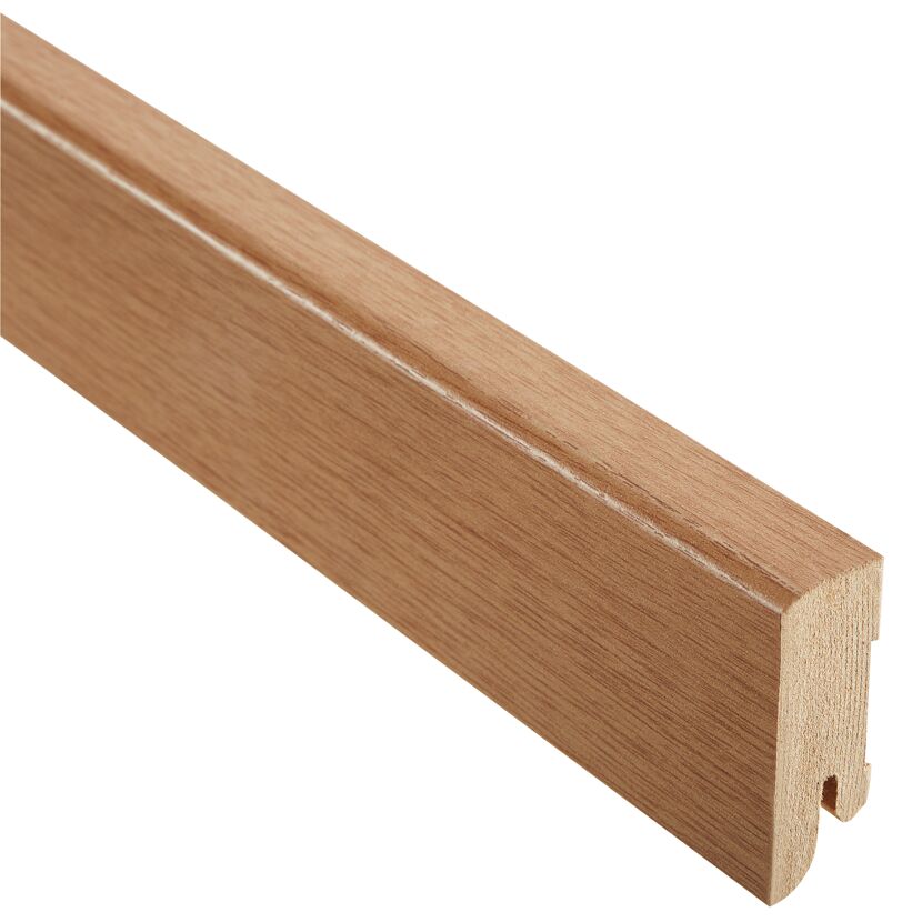 Schlosseichefarbene Sockelleiste