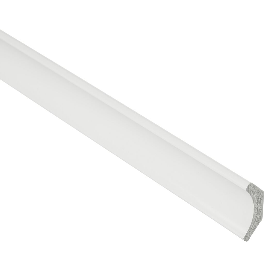 Weiße Hohlkehlleiste 2500 mm