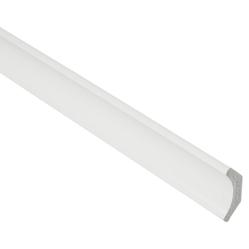 Weiße Hohlkehlleiste 2500 mm