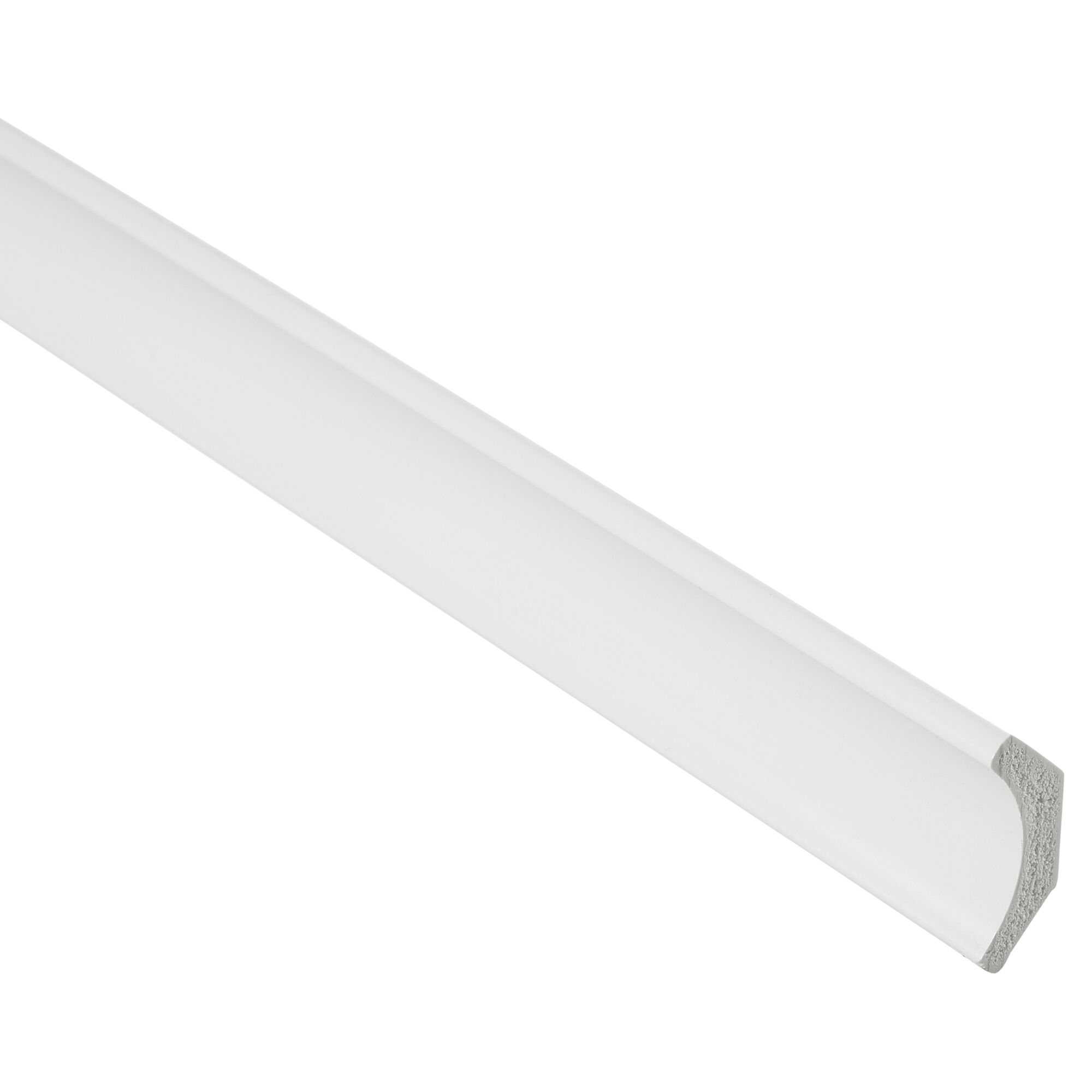 Weiße Hohlkehlleiste 2500 mm