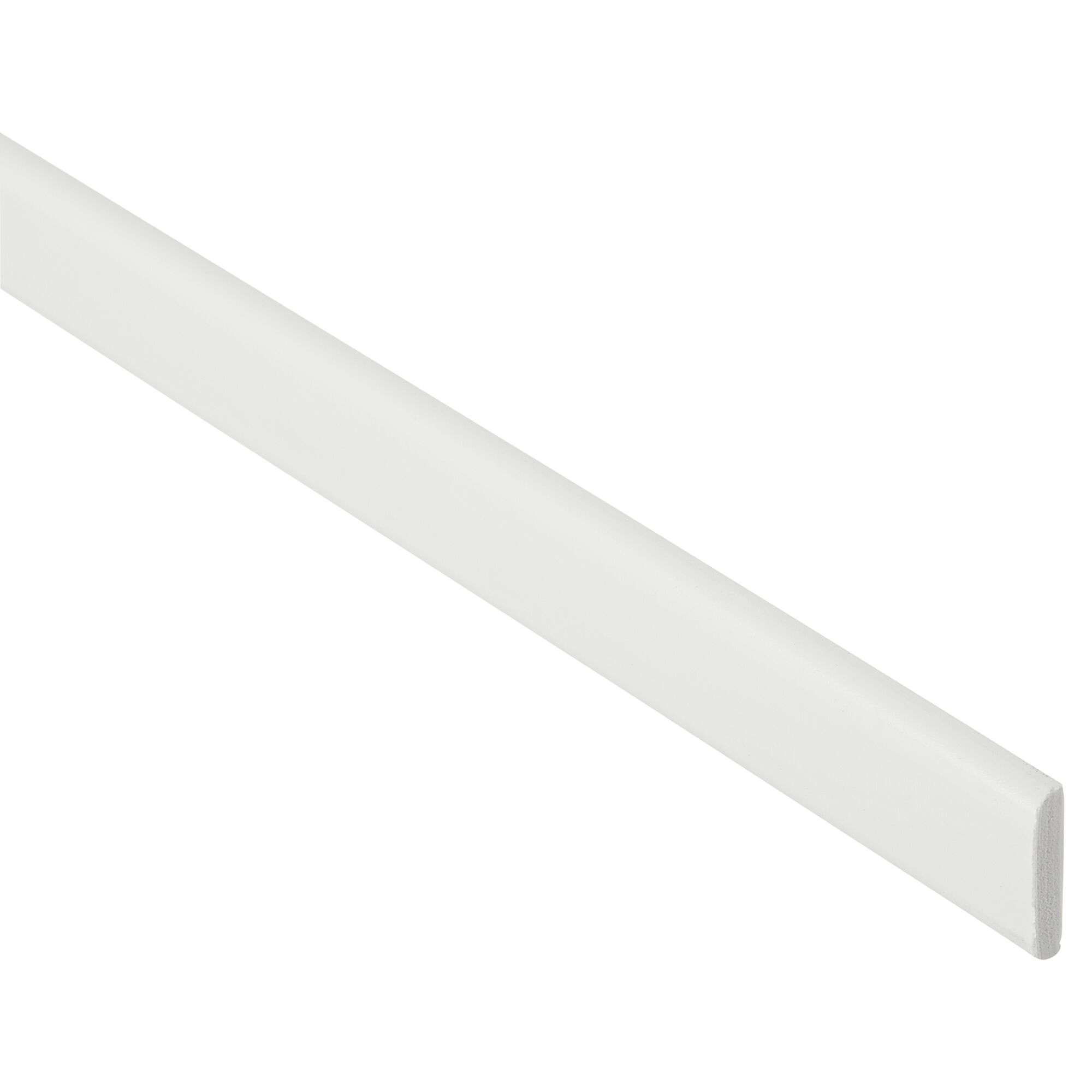 Weiße Wandleiste