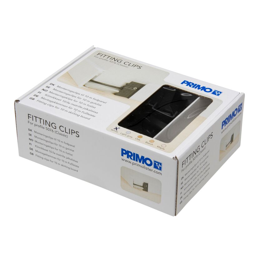 Primo Fitting Clips Verpackung