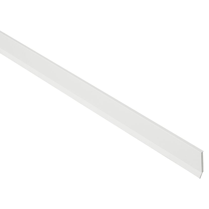 Weiße Flachleiste mit Lippe