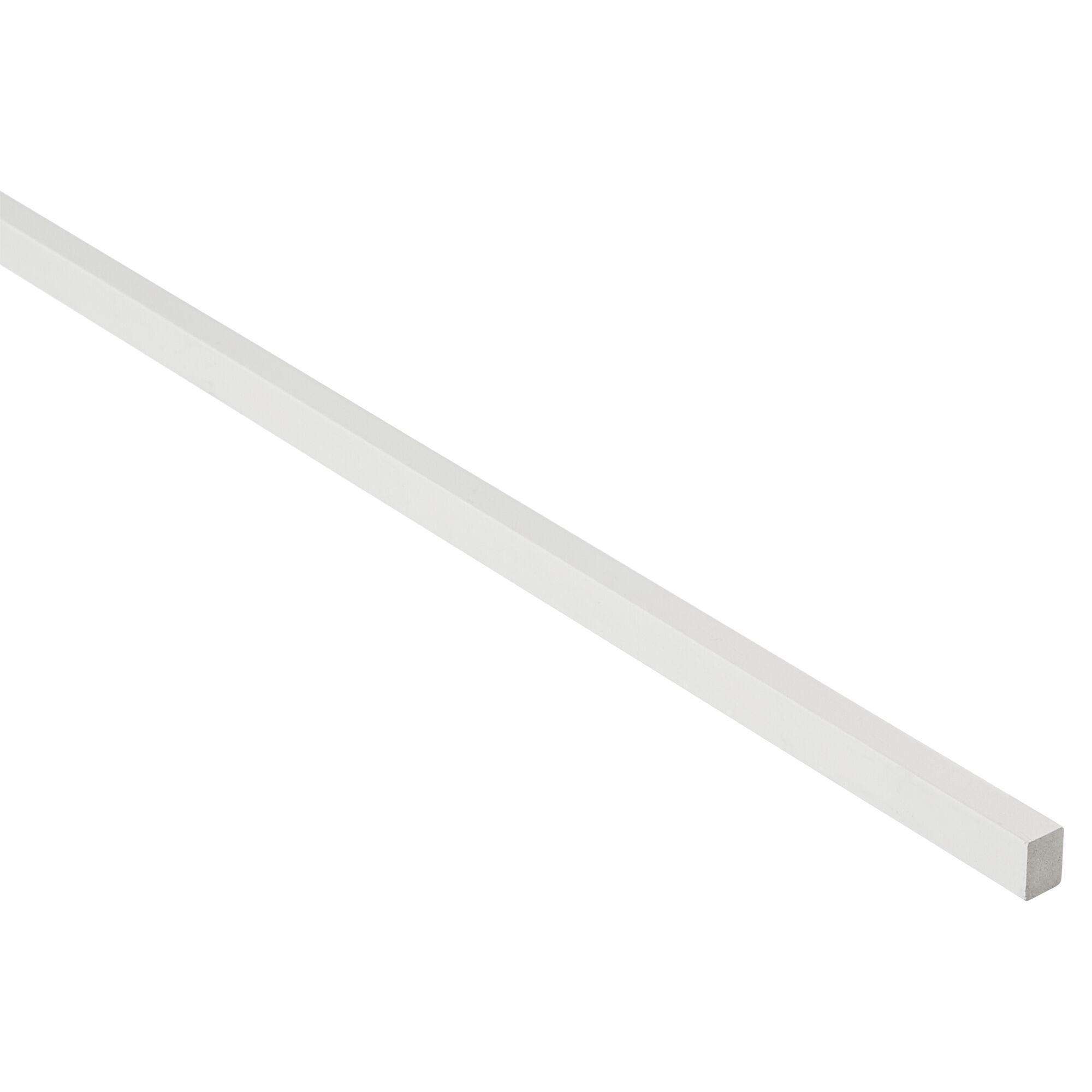 Weiße Glasleiste 900 x 10 x 14 mm