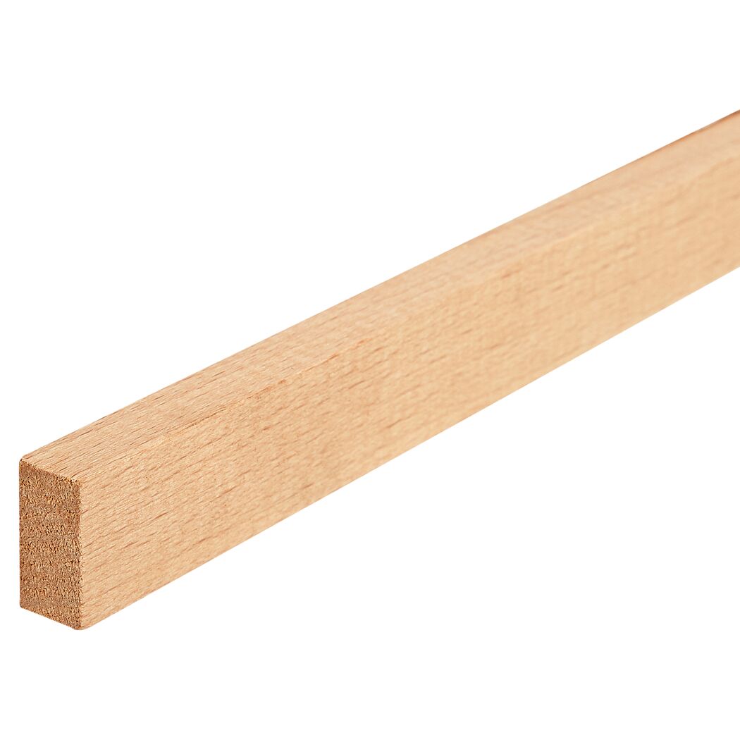 Rechteckleiste Buche 10 x 20 x 1900 mm