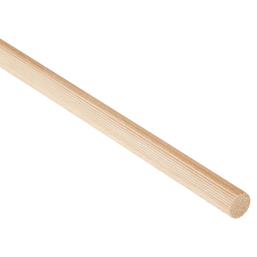 Gerippter Rundstab aus Buchenholz